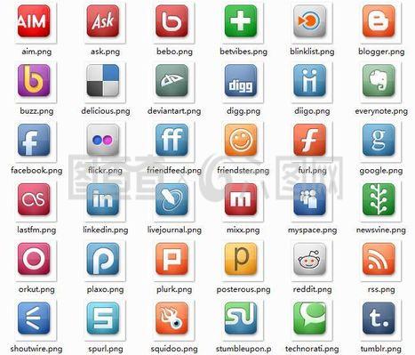 簡約風(fēng)格正方形手機軟件圖標